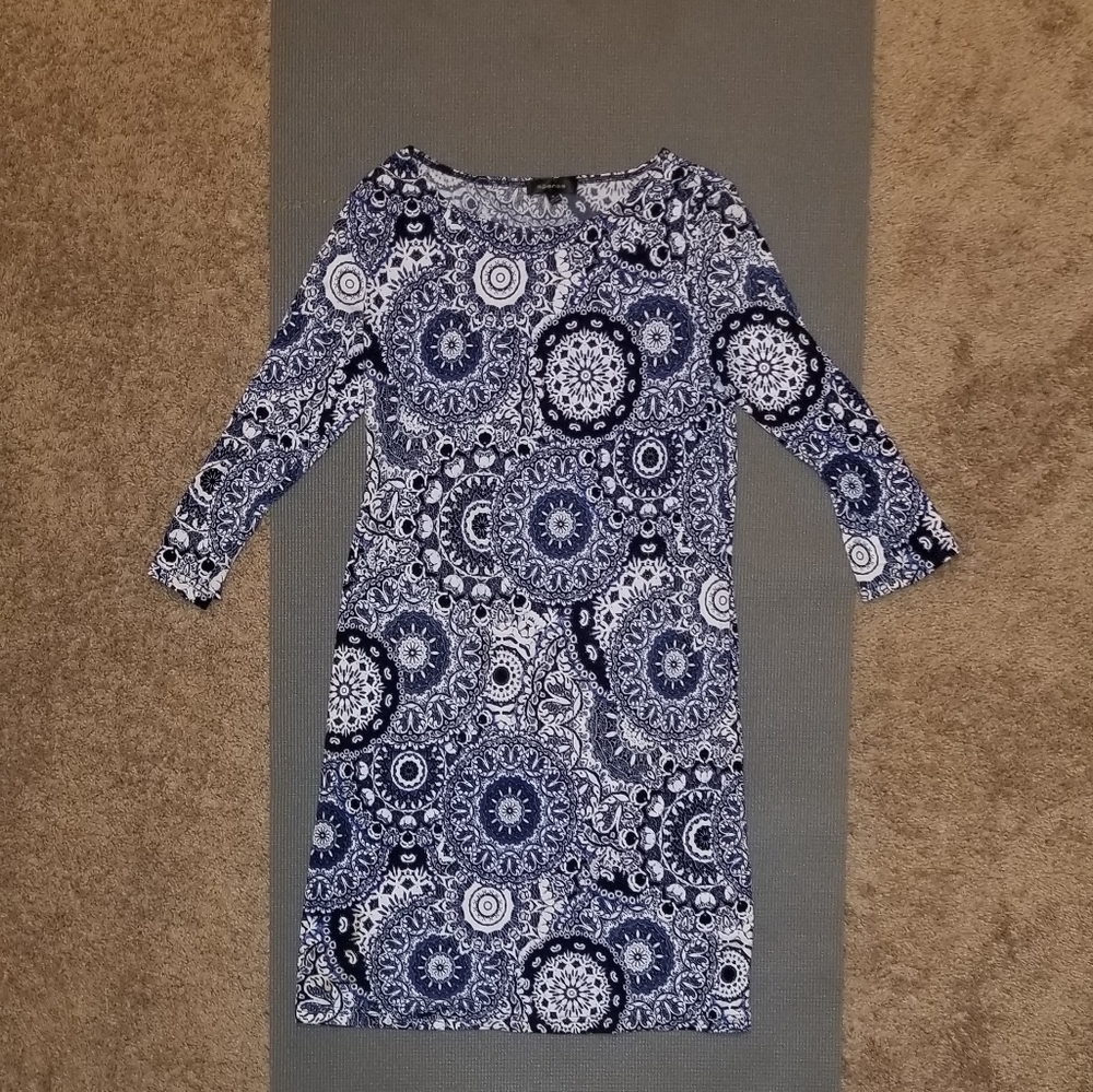 Spense Blue and White bodycon dress - 6